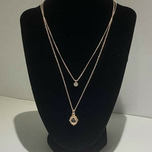 Lauren Conrad 2 Layer Sexy Sun Rose Gold Kylie Jenner Style Necklace Mom Gift - Picture 9 of 12